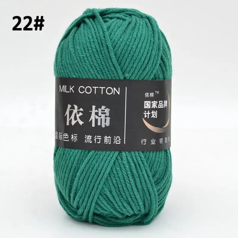 10pcs Mixed Colors Yarn Milk Cotton Yarn Combination Crochet Knitting Yarn Set for Handmade DIY Crafts Sweater Scarf Knitting