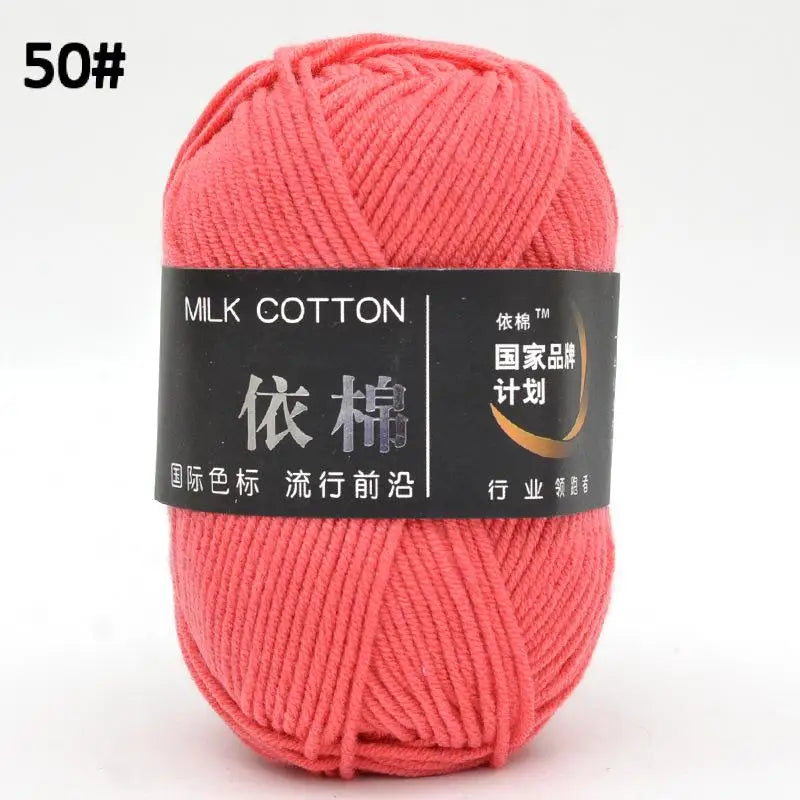 10pcs Mixed Colors Yarn Milk Cotton Yarn Combination Crochet Knitting Yarn Set for Handmade DIY Crafts Sweater Scarf Knitting