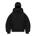 Plain Design Hooded Zip Up Sweatshirt for Men Women Autumn Winter Ins Style Couple Matching
