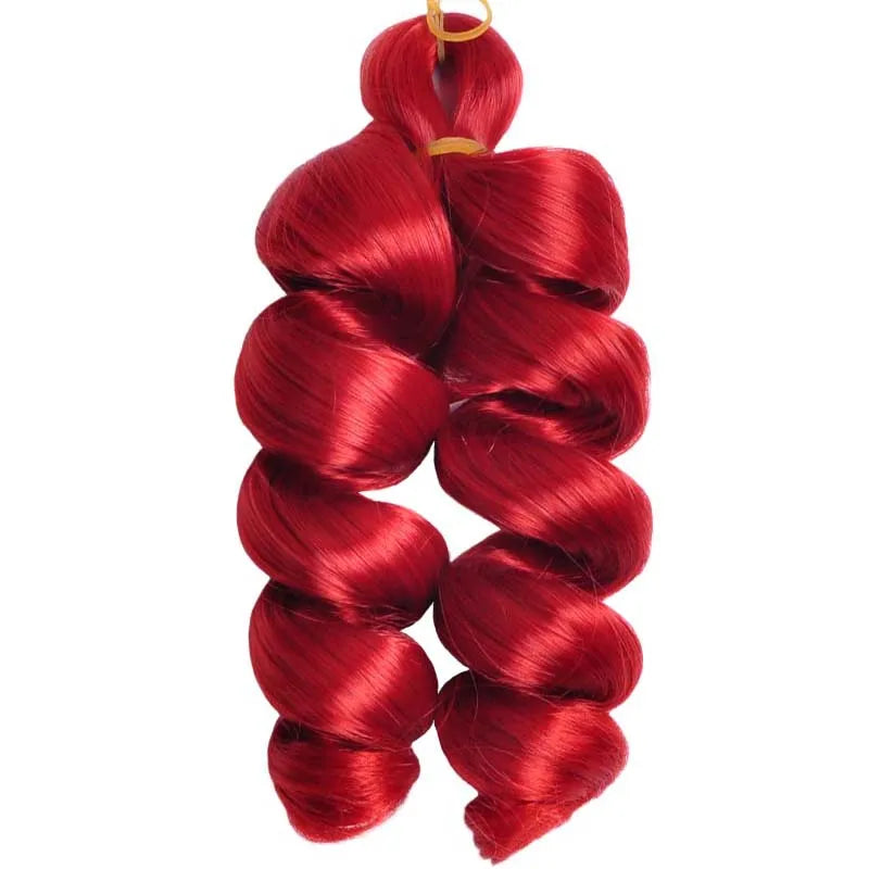 12inch French Curls Loose Wave Crochet Braids Synthetic Hair Spiral Curly for Women Party