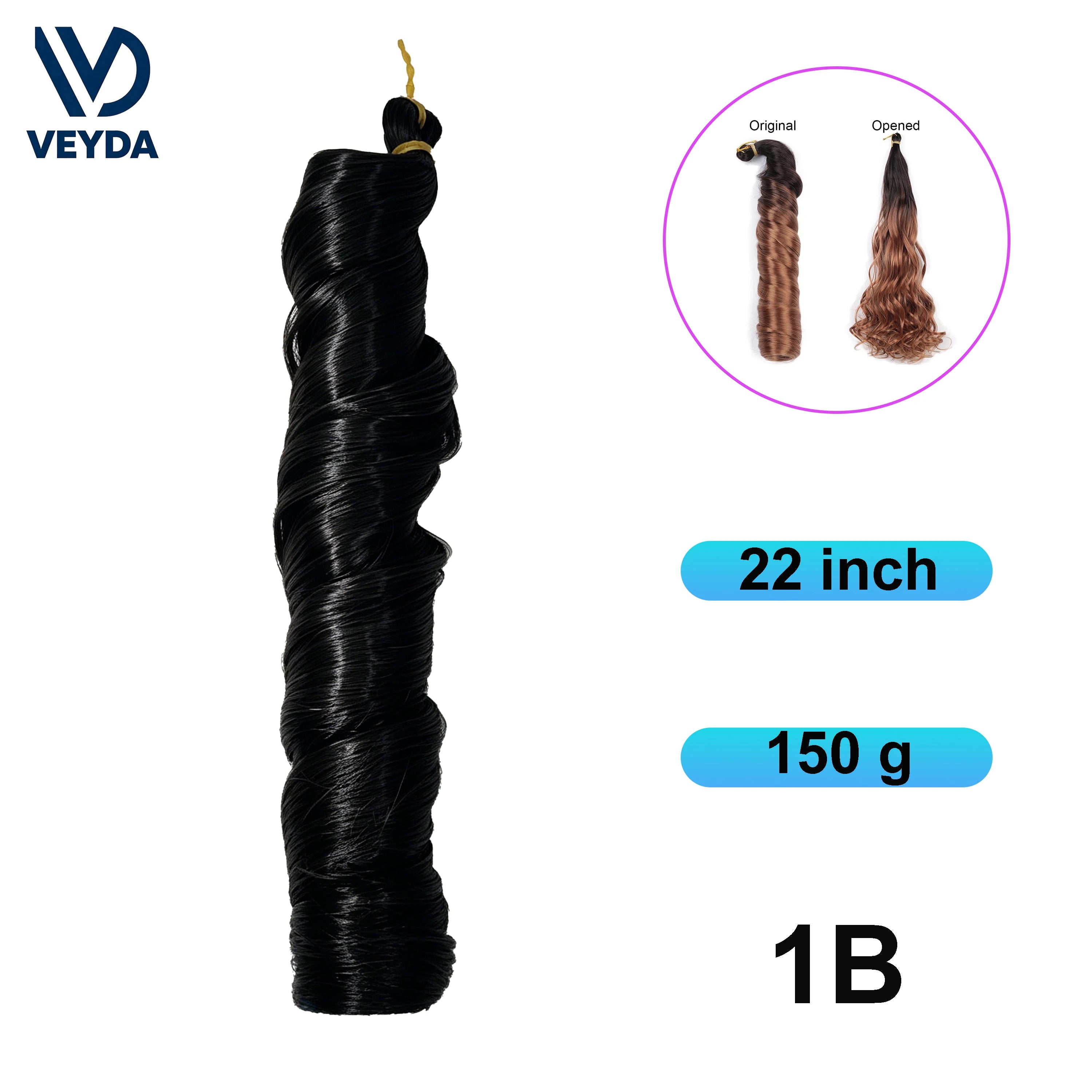 French Curls Braiding Hair 22Inch Synthetic Spiral Curls Braids Hair Extensions For Women Pre Stretched Loose Wave Braiding Hair
