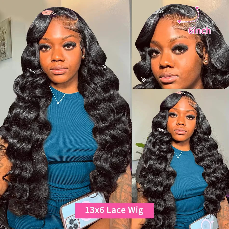 250 Density Loose Deep Wave Human Hair Wig 30 Inch HD 13x6 Lace Frontal Wig 13x4 Water Wave Curly Lace Front Wigs Preplucked