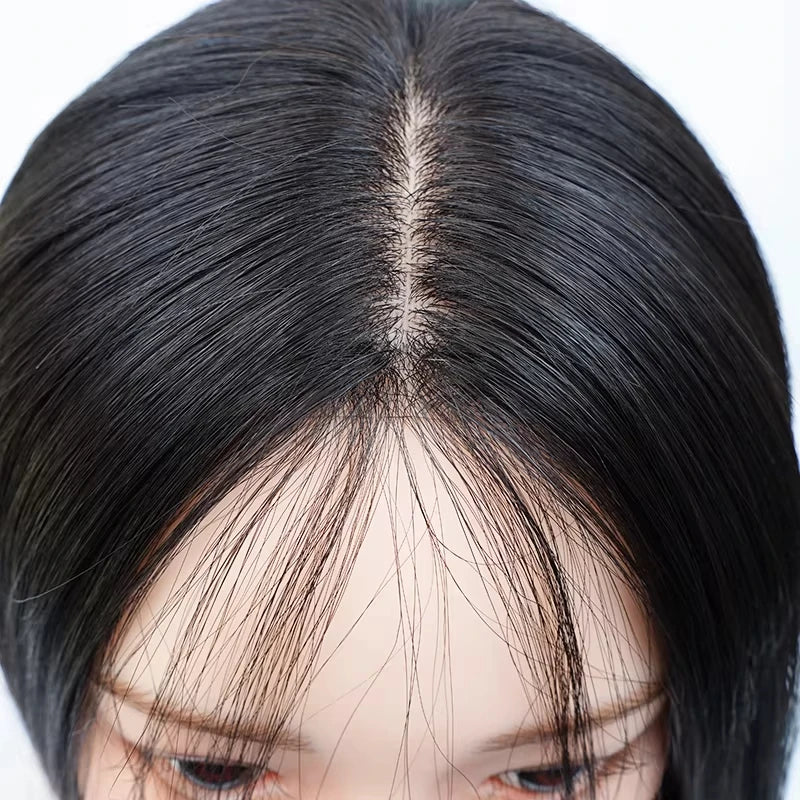 Medical Wig 100% Virgin Human Hair 5x5 Silk Top Natural Looking Soft Light Breathable Elastic Net Comfortable Wear Wig for Women