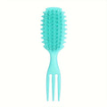 3-in-1 Candy Curly Hair Brush - Gentle Detangling Styling Comb for Wet or Dry Curls Reduces Pulling Separation Ideal for Women
