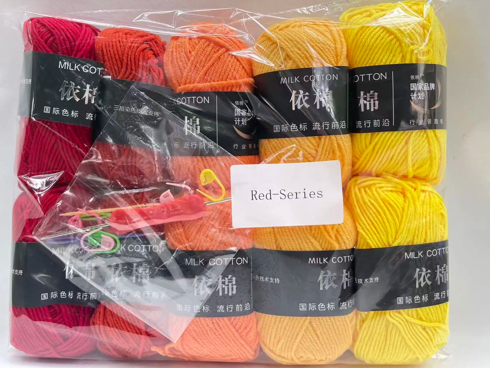 10pcs Mixed Colors Yarn Milk Cotton Yarn Combination Crochet Knitting Yarn Set for Handmade DIY Crafts Sweater Scarf Knitting
