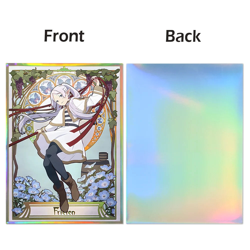 60-120pcs 67x92mm Standard Size Cards Sleeves Top Loading Board Game Inner Card Protector for MGT/TCG (Frieren/Fern）