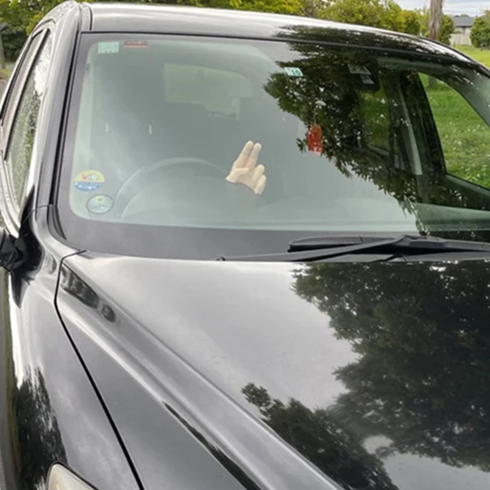 2 Finger Waving Hand Car Dashboard Decoration Salute Lazy Waver Gladiator Cherokee 3D Printed Dash Hand Waving