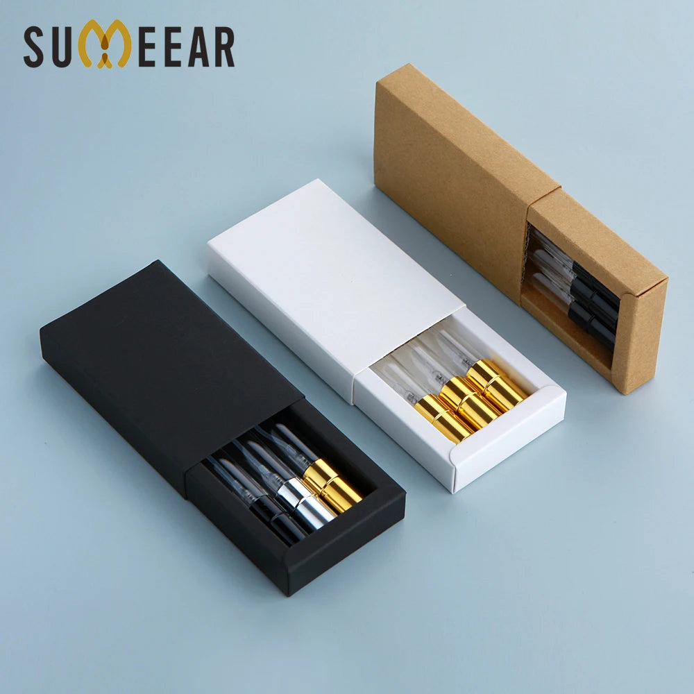 20 Pcs 5ml 20 box of 60 bottle Perfume Bottles With Paper Box Refillable Atomizer Spray Bottles Sprayer Custom LOGO Pay Extra