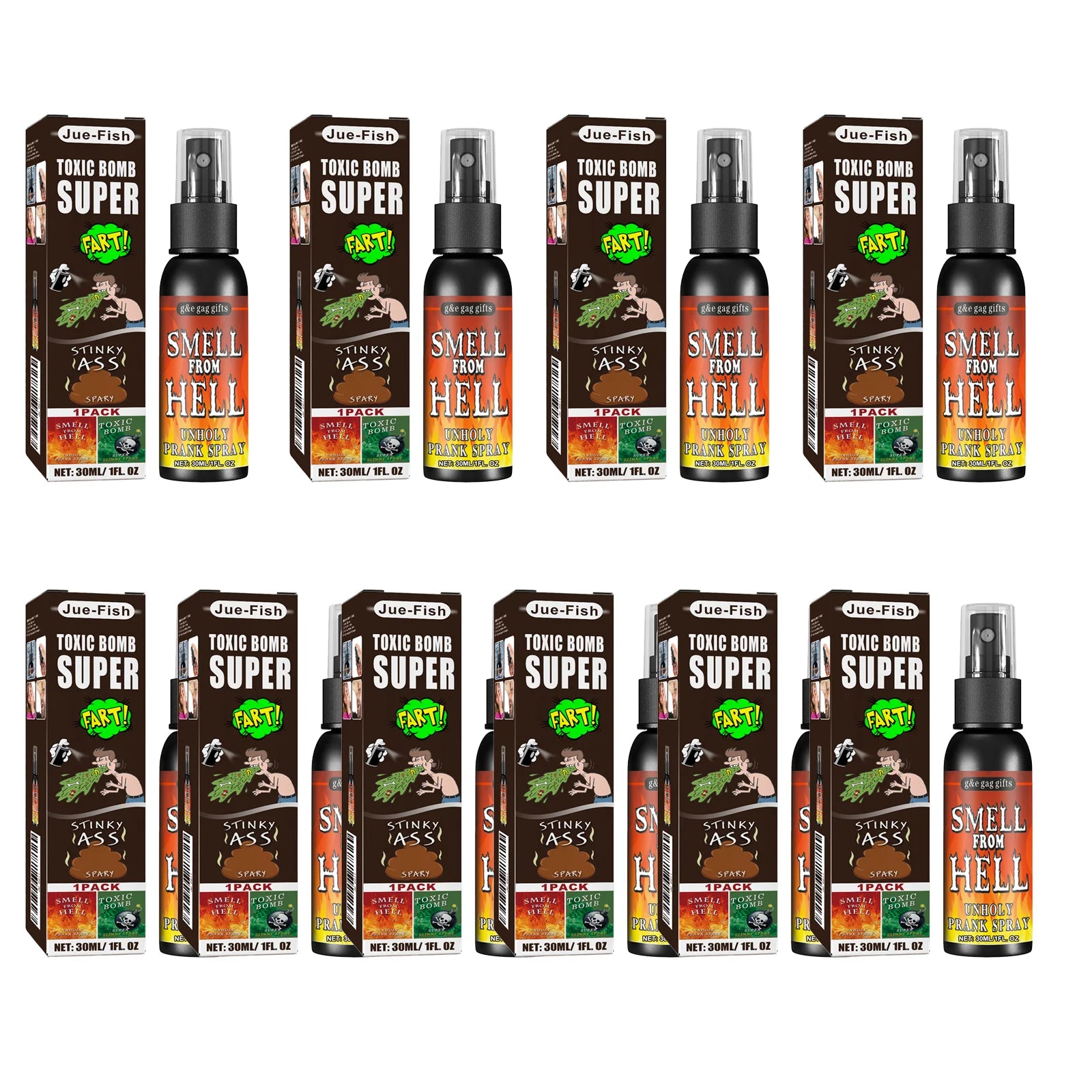 Novelties Liquid Fart Gag Prank Joke Spray Can Stink Bomb Smelly Stinky Gas Joke Sprinkle Prank Family Entertainment Supply