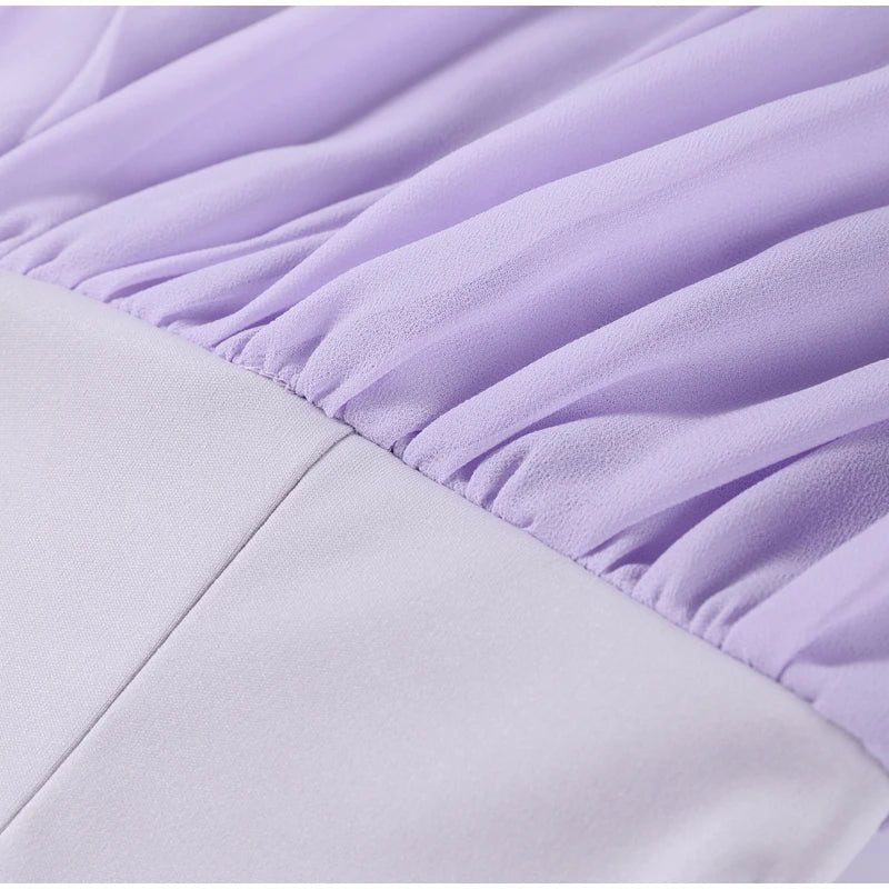 Elegant Satin Pearl Strapless Mini Dress Women Chic Off-shoulder Pleated Slim Female Party Dresses Summer Ribbon Lady Party Robe