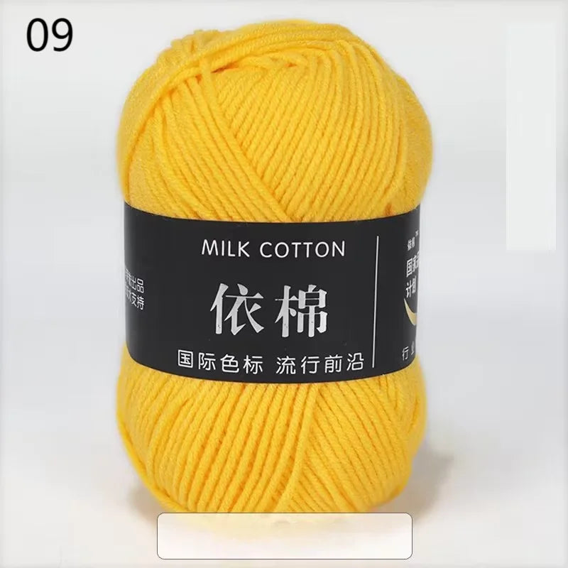 10pcs Mixed Colors Yarn Milk Cotton Yarn Combination Crochet Knitting Yarn Set for Handmade DIY Crafts Sweater Scarf Knitting