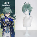 Genshin Impact Lohen Cosplay Wig Captain of the Knights Short Hair Halloween Accessories Heat-Resistant Hair Anime Cosplay