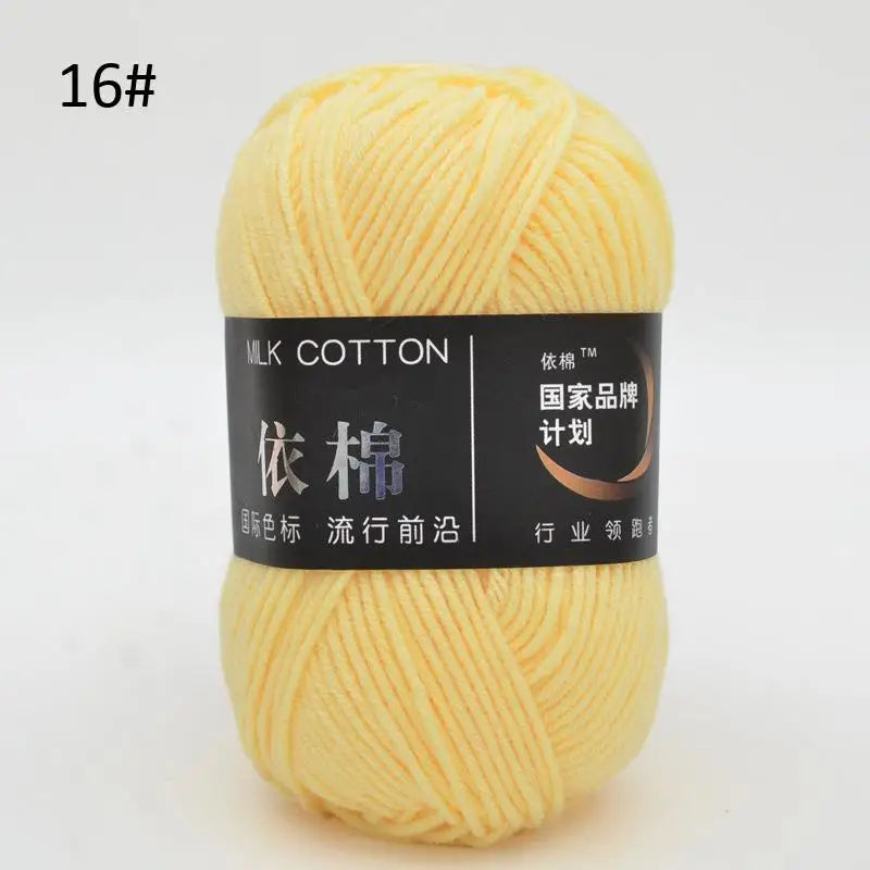 10pcs Mixed Colors Yarn Milk Cotton Yarn Combination Crochet Knitting Yarn Set for Handmade DIY Crafts Sweater Scarf Knitting