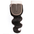Bouncy Curly 4x1 T Part Lace Closure Indian Body Wave Curly Human Hair Transparent Lace Closure Only Middle Parts