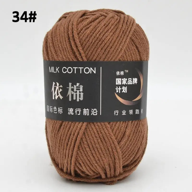 10pcs Mixed Colors Yarn Milk Cotton Yarn Combination Crochet Knitting Yarn Set for Handmade DIY Crafts Sweater Scarf Knitting