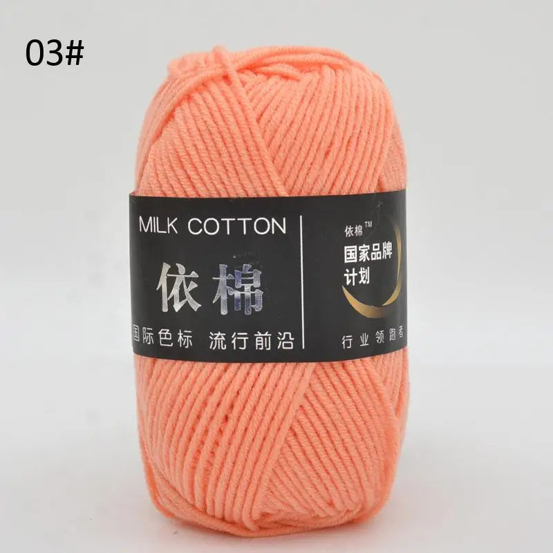 10pcs Mixed Colors Yarn Milk Cotton Yarn Combination Crochet Knitting Yarn Set for Handmade DIY Crafts Sweater Scarf Knitting