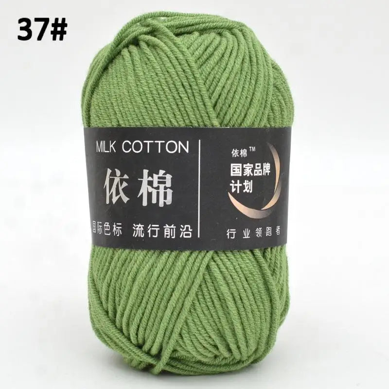 10pcs Mixed Colors Yarn Milk Cotton Yarn Combination Crochet Knitting Yarn Set for Handmade DIY Crafts Sweater Scarf Knitting