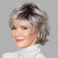 Women's Synthetic Wig with Side-Swept Waves, Voluminous Fashionable Black Curly Hair Wig, Suitable for Daily Wear and Cosplay