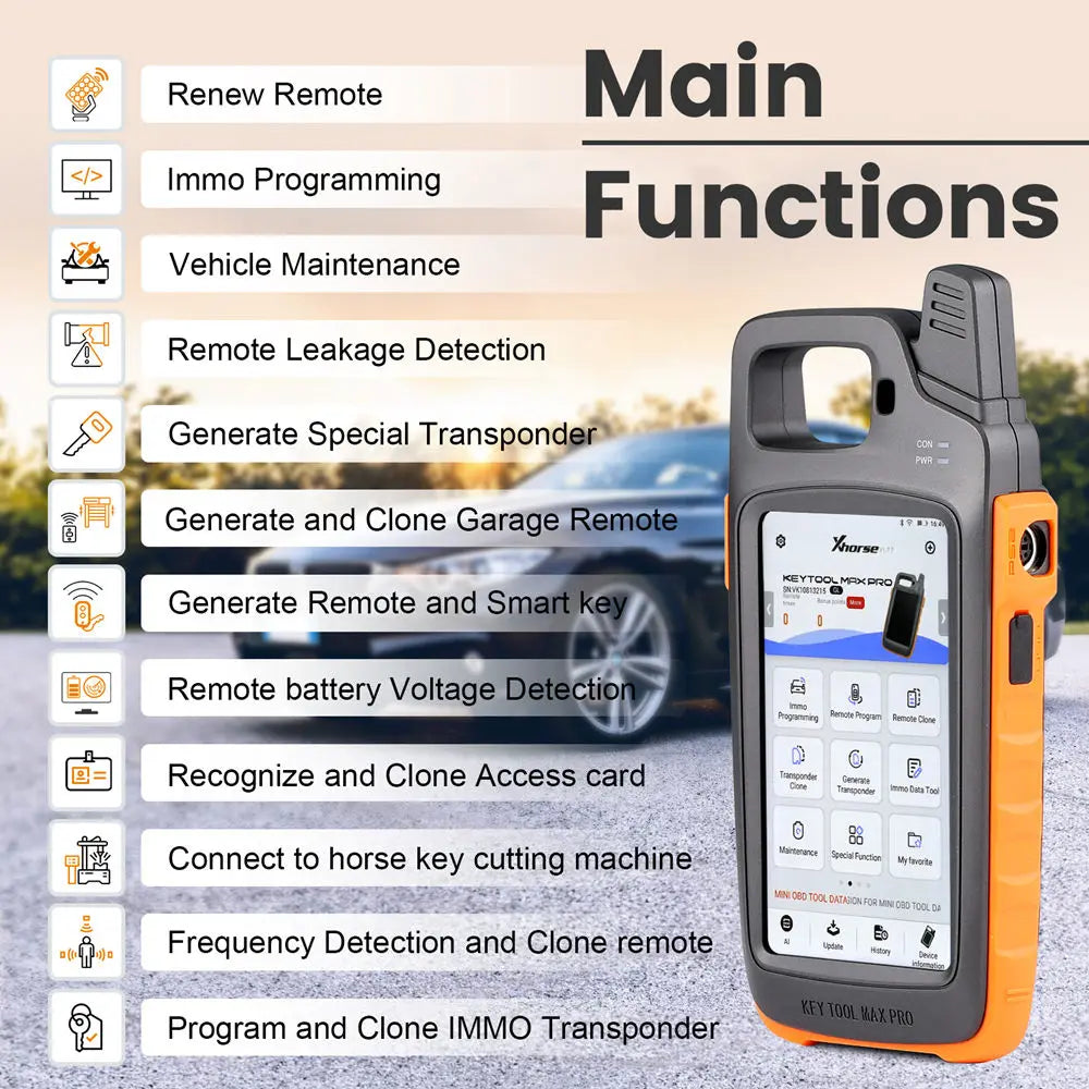 Xhorse VVDI Key Tool Max PRO Combines Key Tool Max and Mini OBD Tool Functions Adds Voltage and Leakage Current Functions