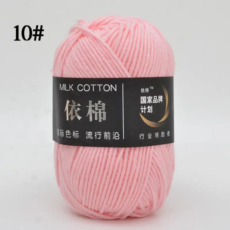 10pcs Mixed Colors Yarn Milk Cotton Yarn Combination Crochet Knitting Yarn Set for Handmade DIY Crafts Sweater Scarf Knitting