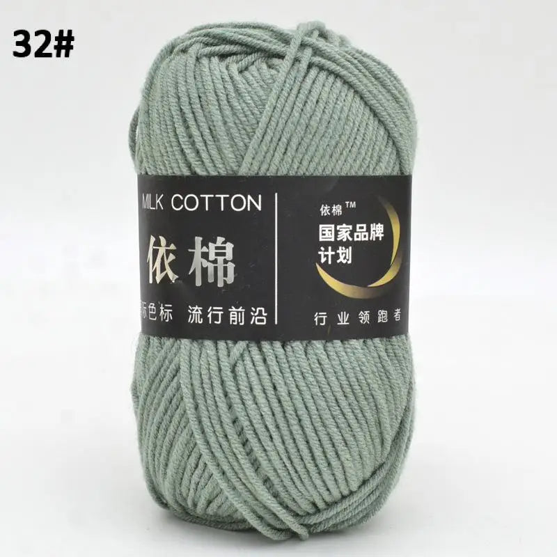 10pcs Mixed Colors Yarn Milk Cotton Yarn Combination Crochet Knitting Yarn Set for Handmade DIY Crafts Sweater Scarf Knitting