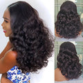 100% Unprocessed Indian Hair Double Drown Bouncy Loose Body Wave 13x4 Lace Frontal 4x4 Lace Closure HD Glueless Wig 250% Density