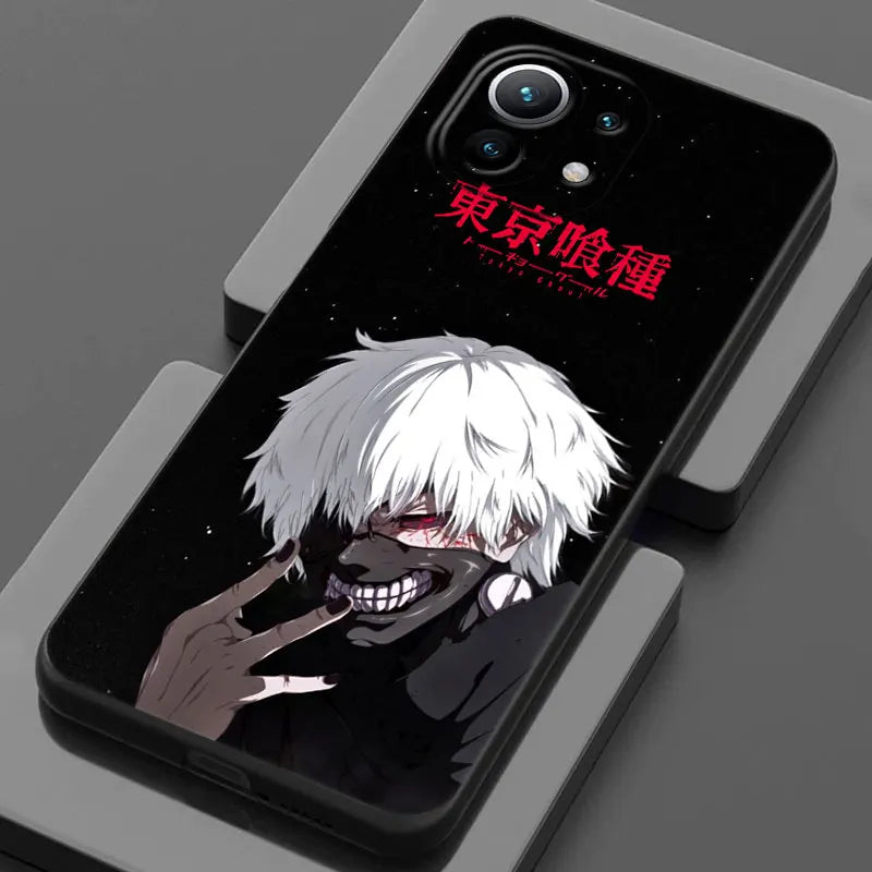 Tokyo Anime Ghouls Black Art Phone Case For Xiaomi 14T 13T 12T 11T 10T 14 Pro Mi 11Lite Poco X3 X4 X5 X6 M5 F5 F6 Pro Soft Cover