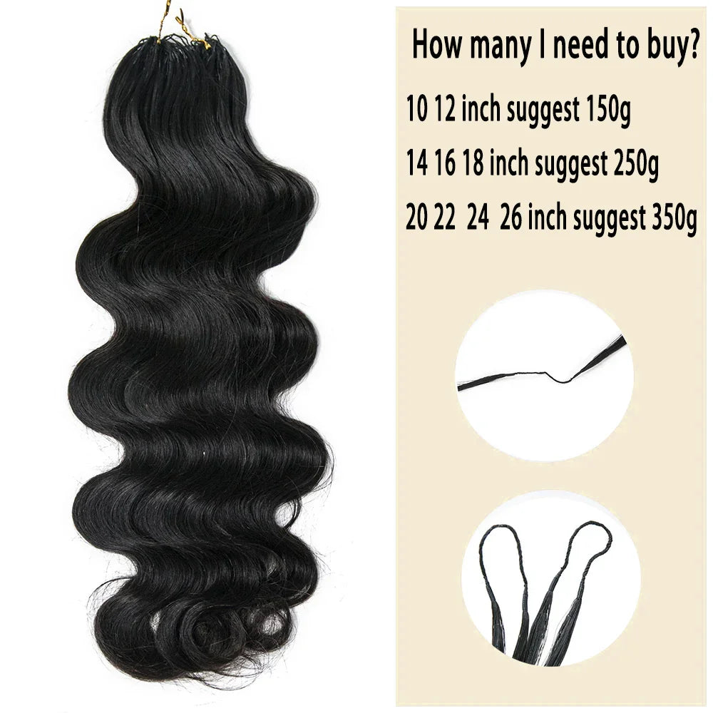 Miracle Knots Body Wave Crochet Hair Body Wave Crochet Human Hair Extensions Boho Braids Feather Crochet Extension Knotless