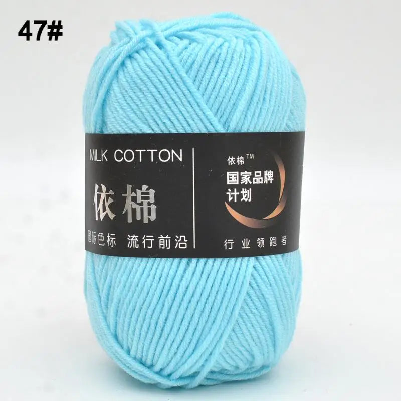 10pcs Mixed Colors Yarn Milk Cotton Yarn Combination Crochet Knitting Yarn Set for Handmade DIY Crafts Sweater Scarf Knitting