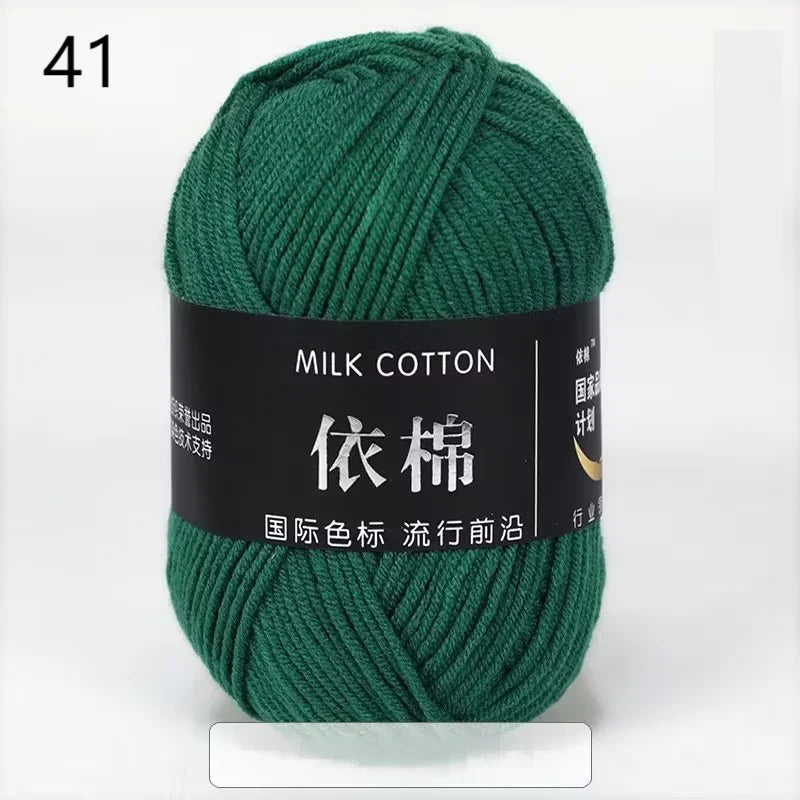 10pcs Mixed Colors Yarn Milk Cotton Yarn Combination Crochet Knitting Yarn Set for Handmade DIY Crafts Sweater Scarf Knitting