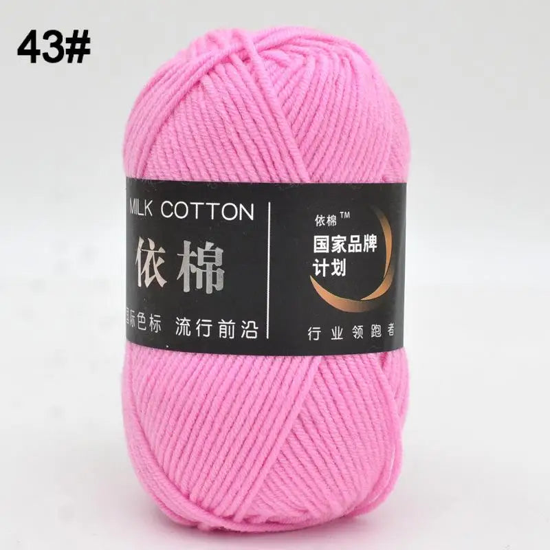 10pcs Mixed Colors Yarn Milk Cotton Yarn Combination Crochet Knitting Yarn Set for Handmade DIY Crafts Sweater Scarf Knitting