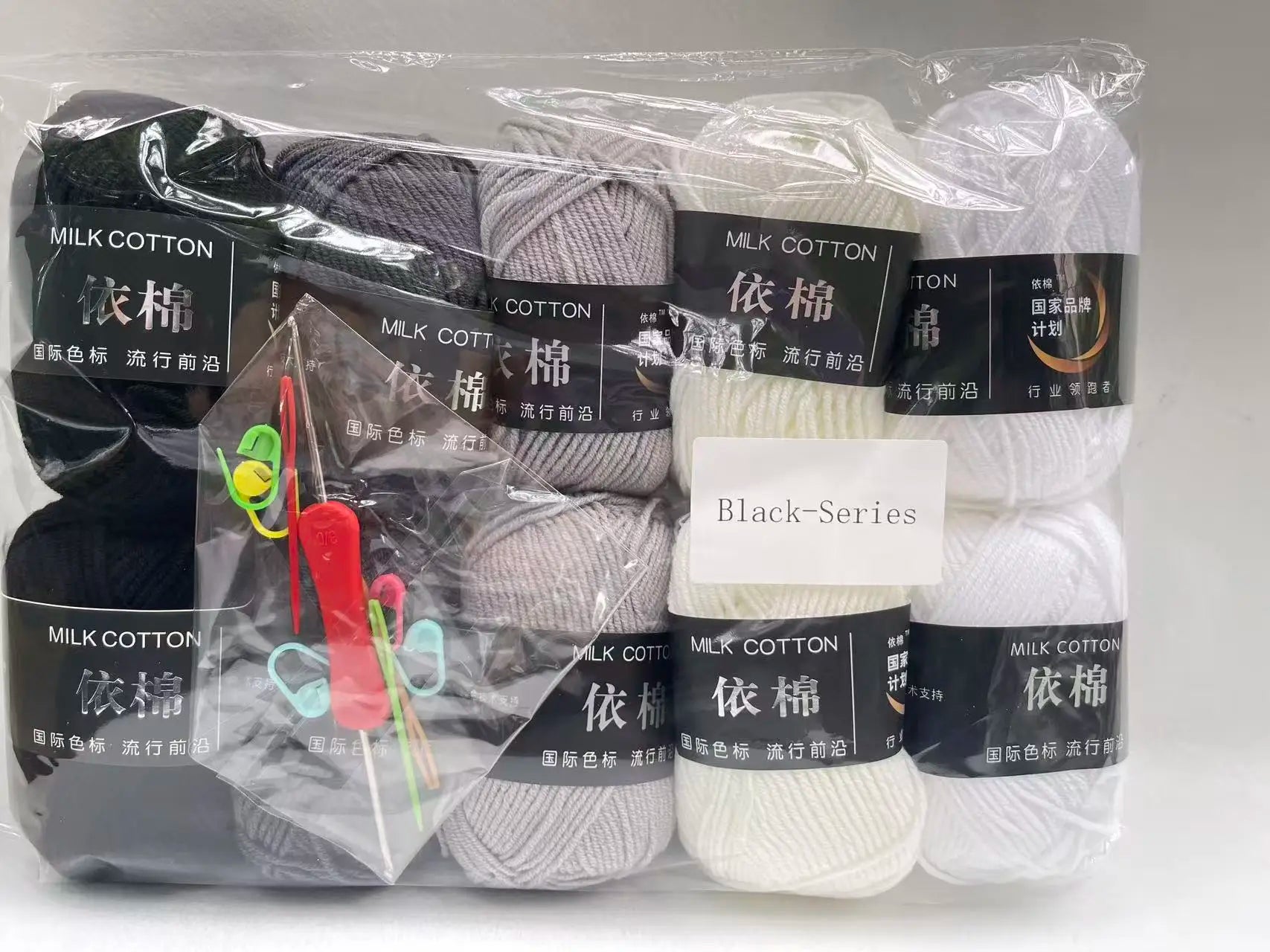 10pcs Mixed Colors Yarn Milk Cotton Yarn Combination Crochet Knitting Yarn Set for Handmade DIY Crafts Sweater Scarf Knitting