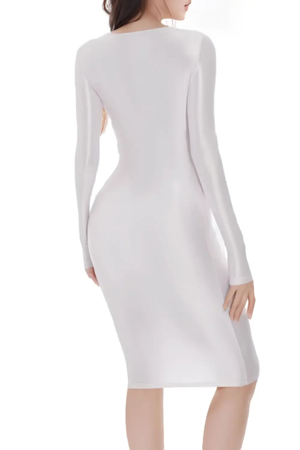 Sexy Satin Shiny Pencil Dresses Package Hip One Step Dresses Women's Elegant Party Bodycon Elastic Miniskirts New In Now