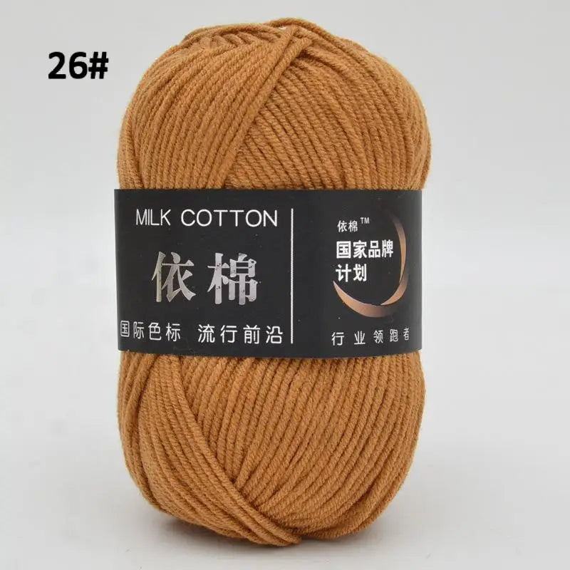 10pcs Mixed Colors Yarn Milk Cotton Yarn Combination Crochet Knitting Yarn Set for Handmade DIY Crafts Sweater Scarf Knitting