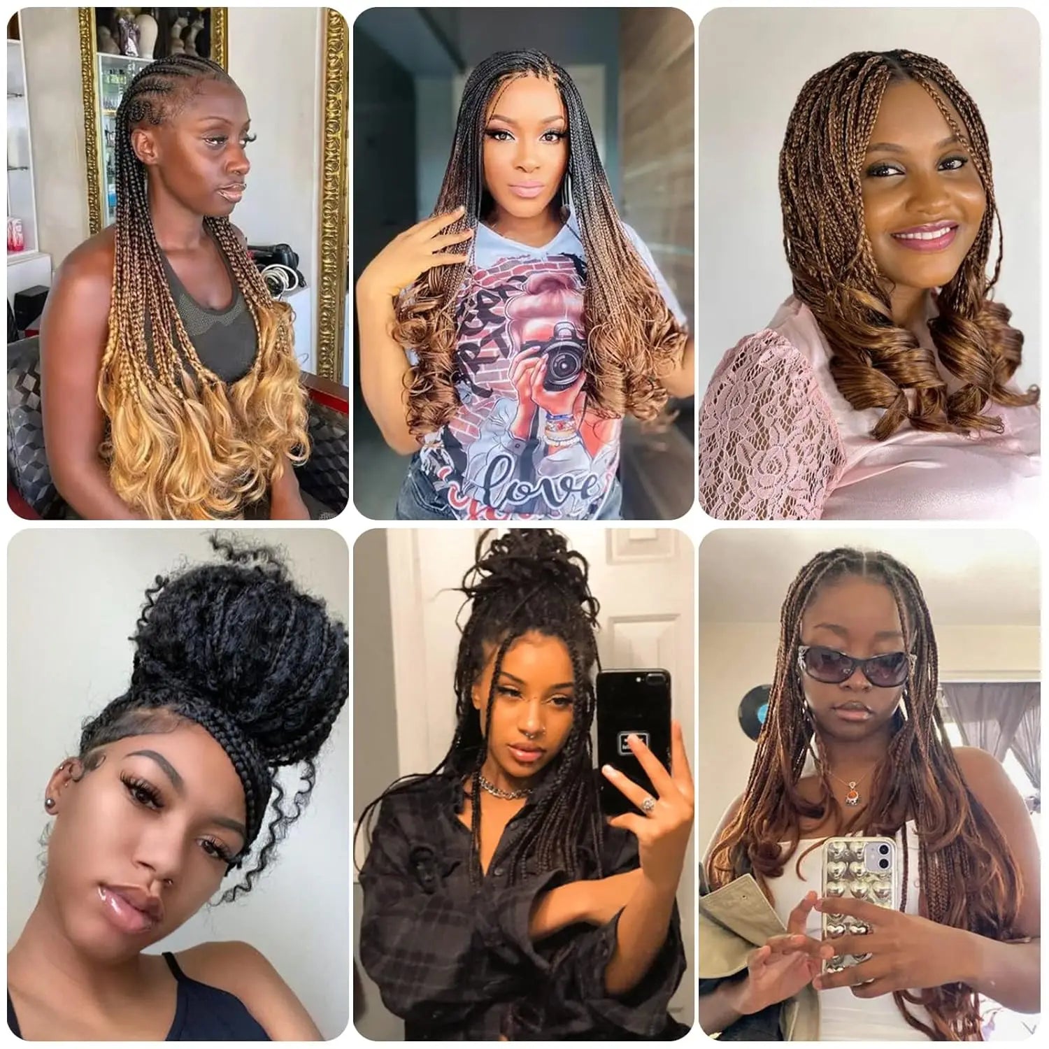 French Curly Braiding Hair,12/16/18/22/24 Inch Loose Wavy Bouncy French Curl Braiding Hair Extensions Synthetic Croch