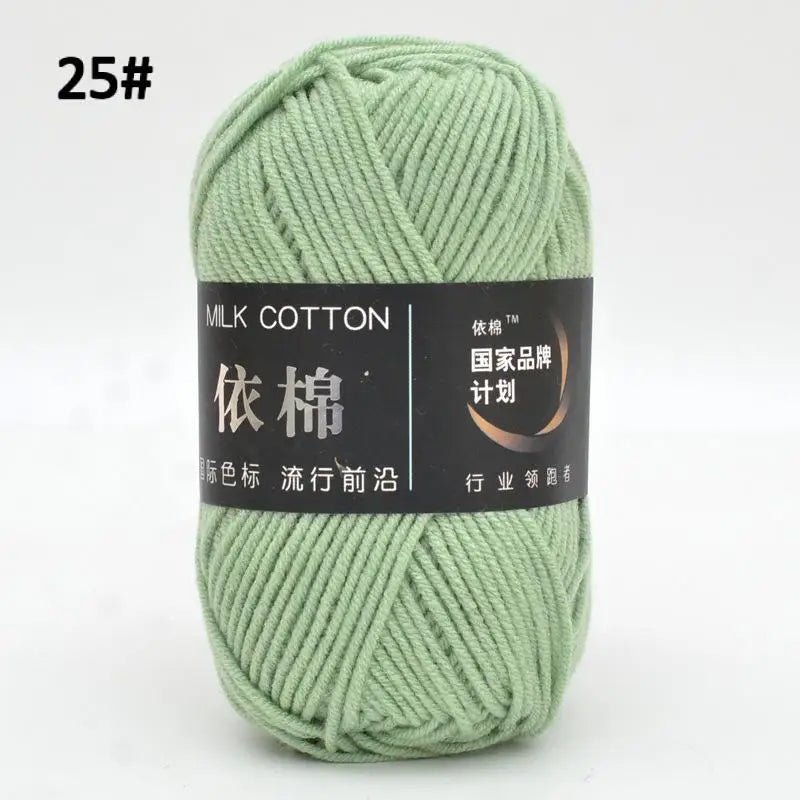 10pcs Mixed Colors Yarn Milk Cotton Yarn Combination Crochet Knitting Yarn Set for Handmade DIY Crafts Sweater Scarf Knitting
