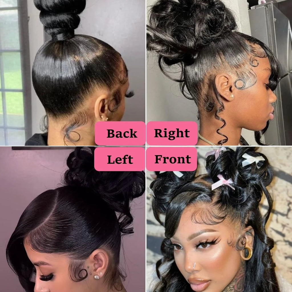 Body Wave 360 Full HD Lace Frontal Wigs Human Hair Pre plucked Brazilian Invisi Strap Snug Fit 360 Straight Full Lace Front Wig