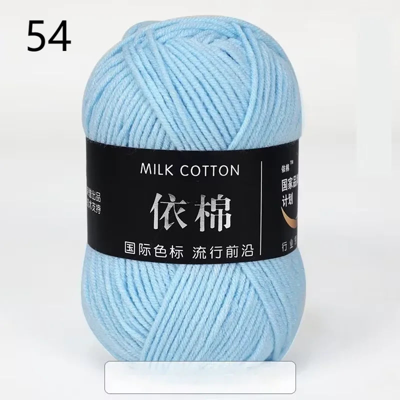 10pcs Mixed Colors Yarn Milk Cotton Yarn Combination Crochet Knitting Yarn Set for Handmade DIY Crafts Sweater Scarf Knitting