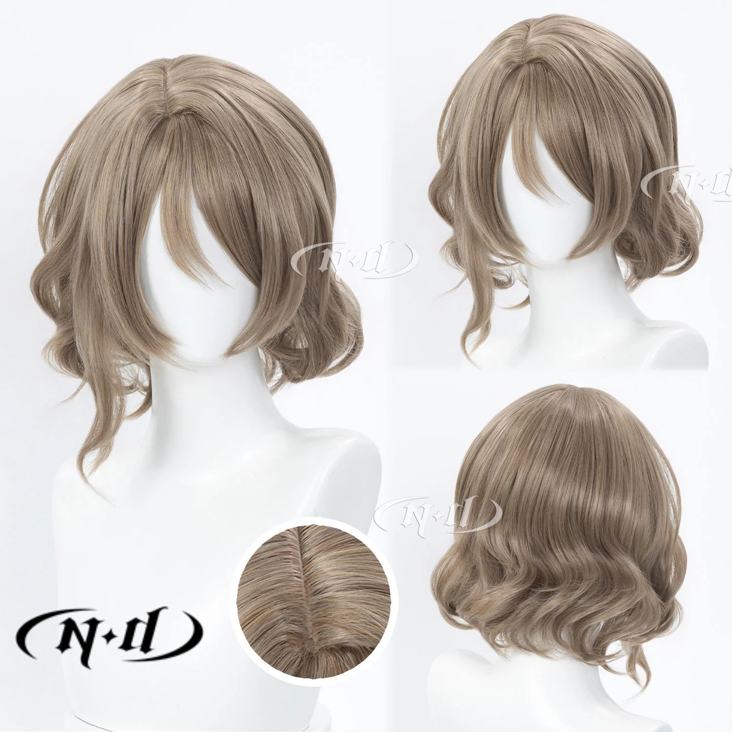 ND Brand Watanabe You LoveLive Cosplay Wigs Hair Hairpiece for Comic-con Cosplayer Halloween Costume Party Theme Heat-Resistant