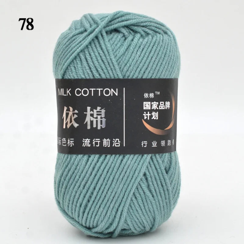 10pcs Mixed Colors Yarn Milk Cotton Yarn Combination Crochet Knitting Yarn Set for Handmade DIY Crafts Sweater Scarf Knitting