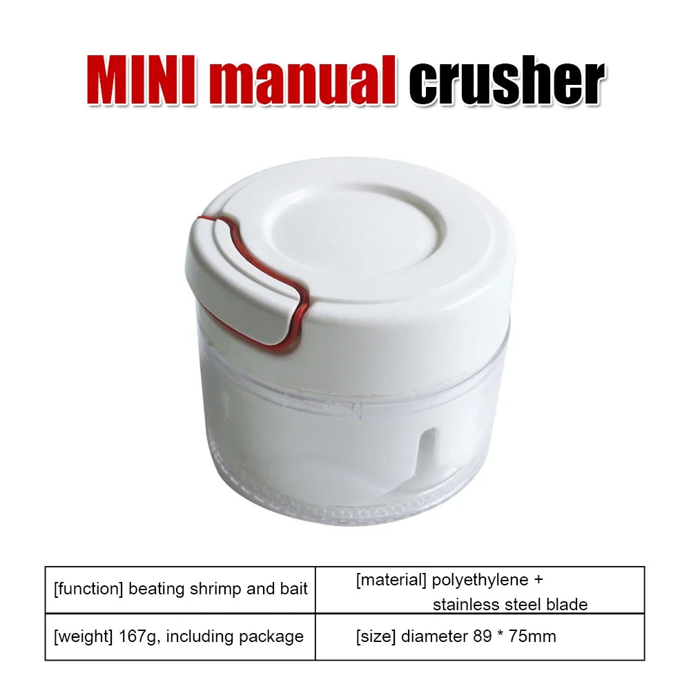 Portable Hand-Held Lure Mixing Mill Pulverizer Shrimp Grinder Blender Mixer Fishing Making Bait Fishing Gear Grinder Kitchentool