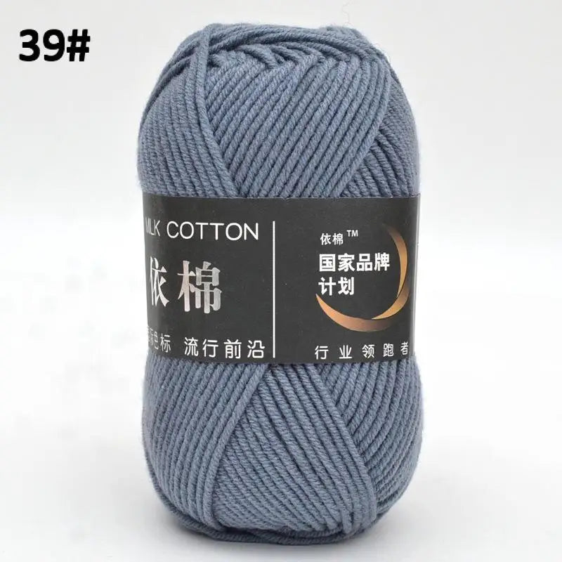 10pcs Mixed Colors Yarn Milk Cotton Yarn Combination Crochet Knitting Yarn Set for Handmade DIY Crafts Sweater Scarf Knitting