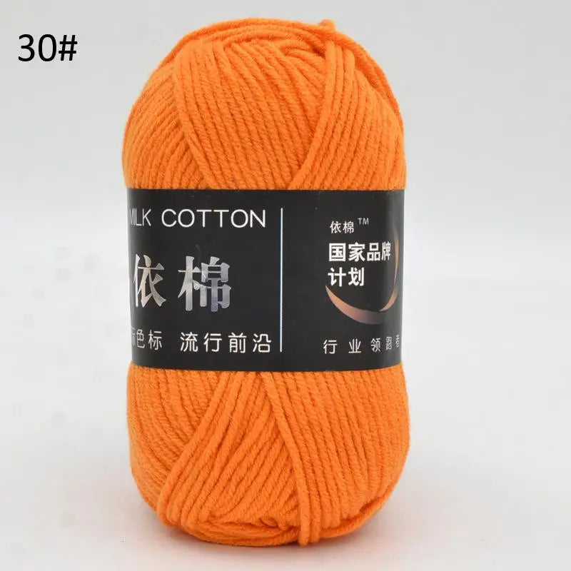 10pcs Mixed Colors Yarn Milk Cotton Yarn Combination Crochet Knitting Yarn Set for Handmade DIY Crafts Sweater Scarf Knitting
