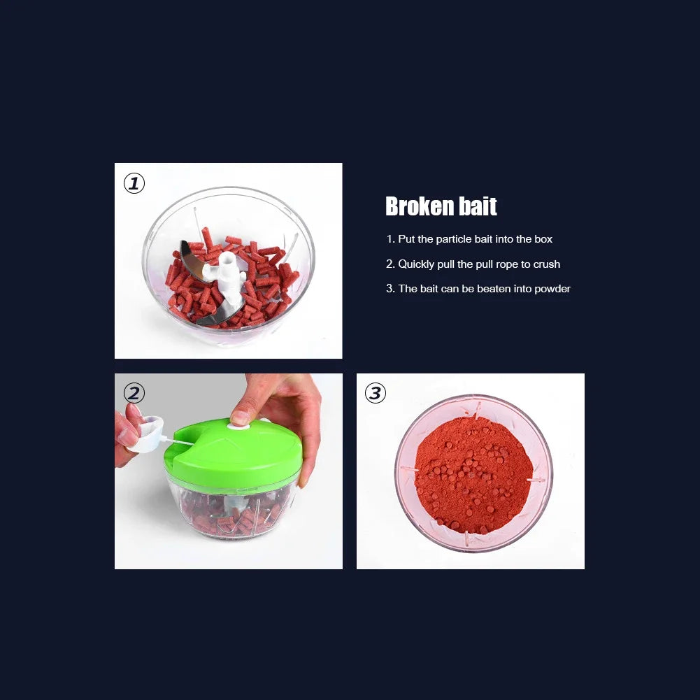 Portable Hand-Held Lure Mixing Mill Pulverizer Shrimp Grinder Blender Mixer Fishing Making Bait Fishing Gear Grinder Kitchentool
