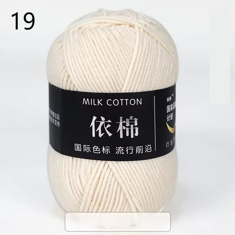 10pcs Mixed Colors Yarn Milk Cotton Yarn Combination Crochet Knitting Yarn Set for Handmade DIY Crafts Sweater Scarf Knitting