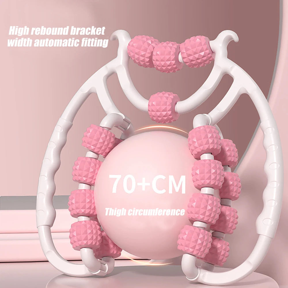 Leg Massager Roller Ring Leg Clamp Massage Roller Stick Suitable for Leg and Arm Muscle Relaxation Yoga Bodybuilding Equipment