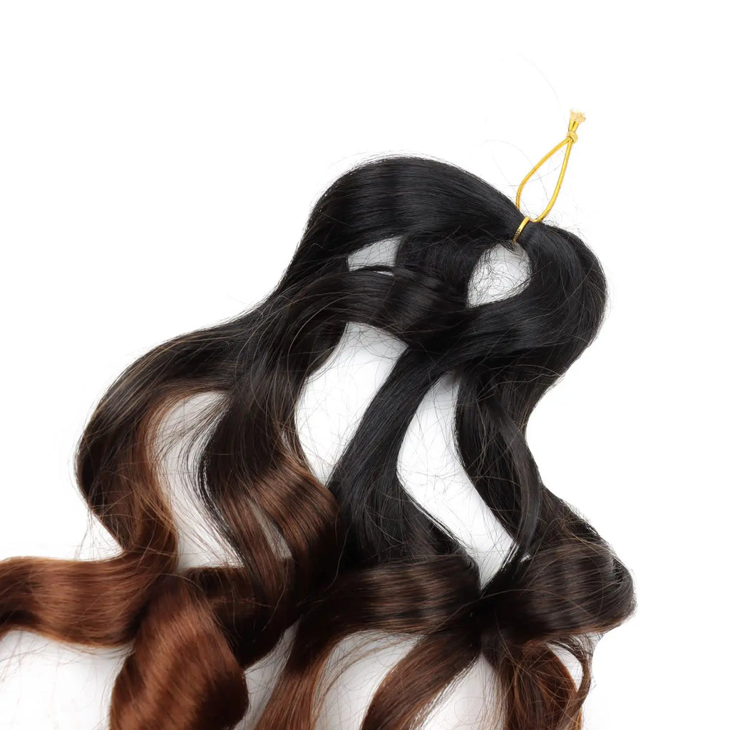 French Curl Braiding Hair 16 inch Pre Stretched Bouncy Braiding Hair Easy Braid Crochet Hair Yaki Texture Synthetic Hair