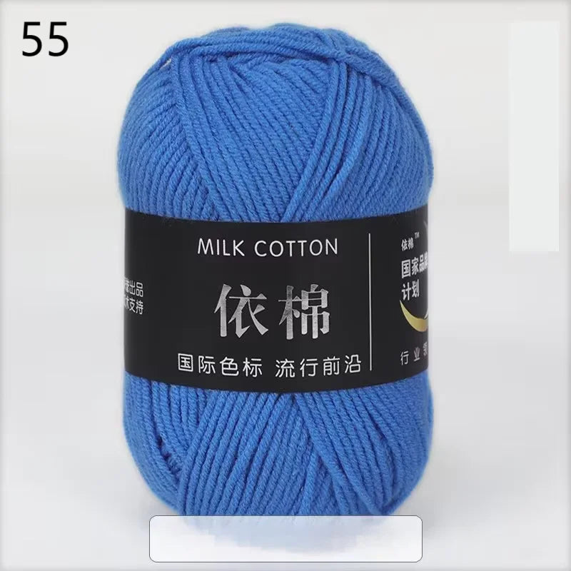 10pcs Mixed Colors Yarn Milk Cotton Yarn Combination Crochet Knitting Yarn Set for Handmade DIY Crafts Sweater Scarf Knitting