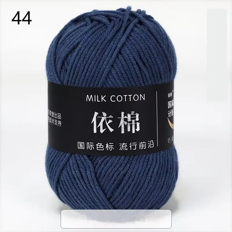 10pcs Mixed Colors Yarn Milk Cotton Yarn Combination Crochet Knitting Yarn Set for Handmade DIY Crafts Sweater Scarf Knitting