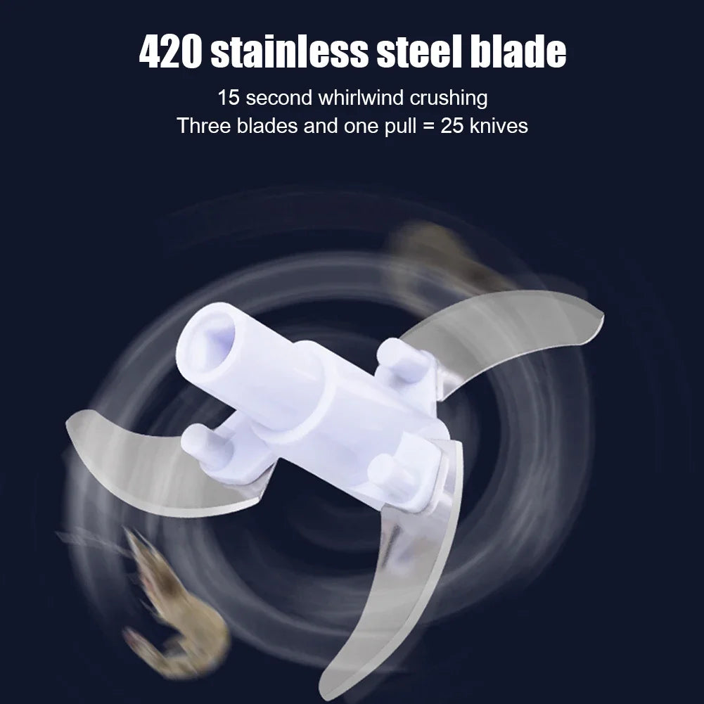 Portable Hand-Held Lure Mixing Mill Pulverizer Shrimp Grinder Blender Mixer Fishing Making Bait Fishing Gear Grinder Kitchentool